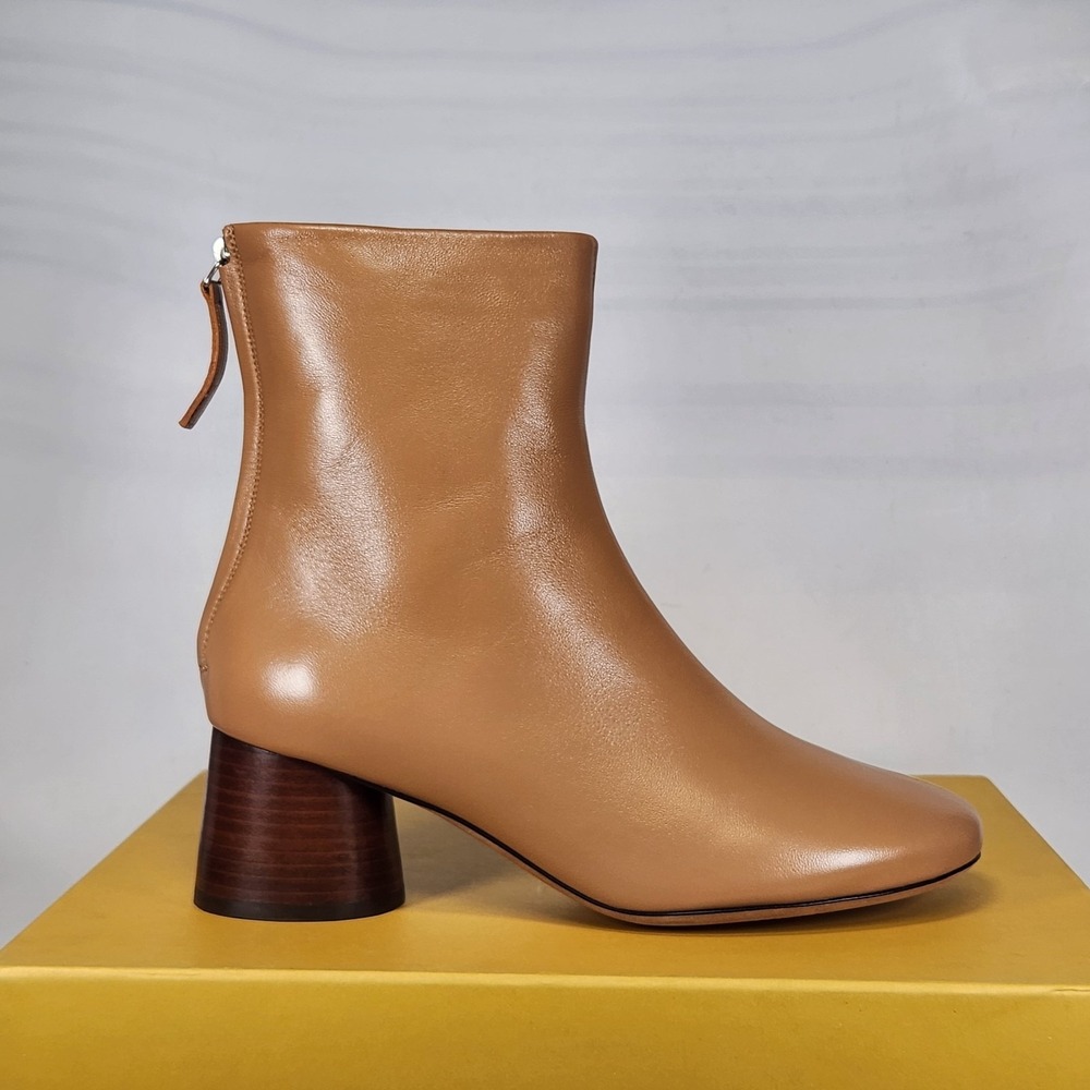 Size 8.5 (EU 38.5) - Mansur Gavriel Glove Boot - Caramel Leather - WF23F044NN